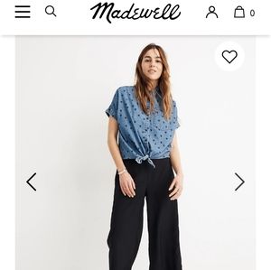 Madewell Houston full-on crop pant (blac)